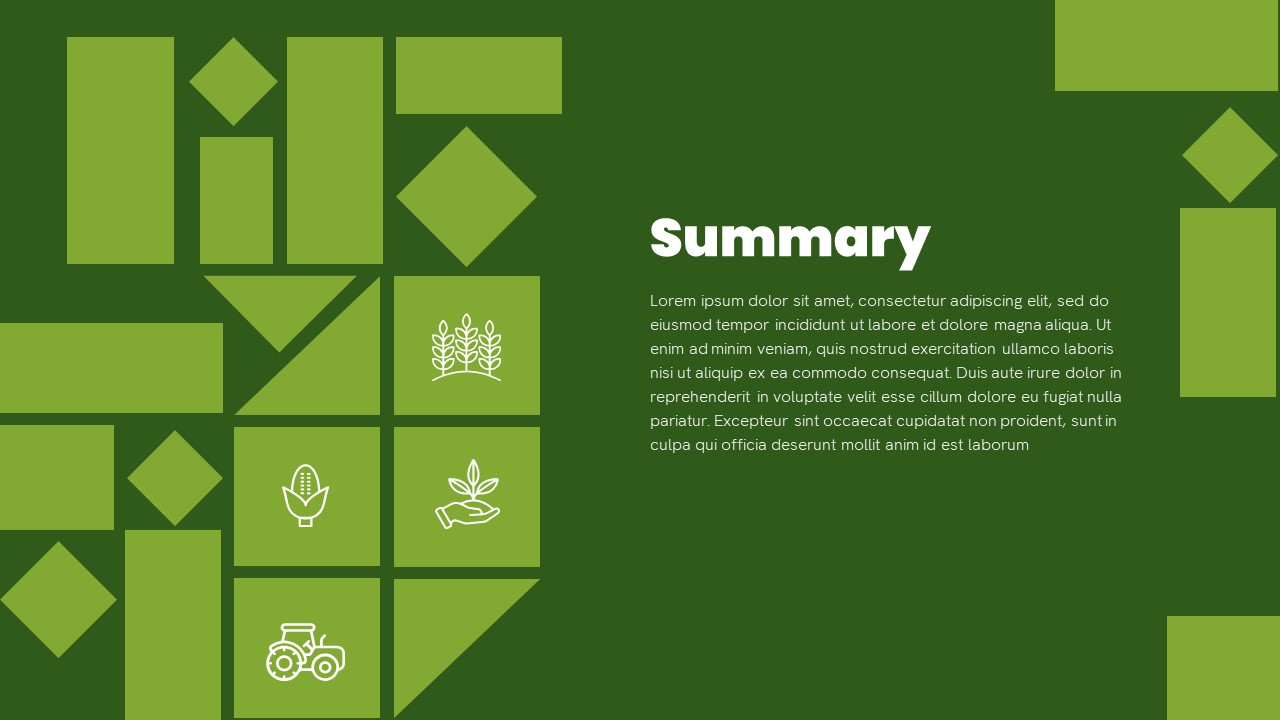 Agriculture PowerPoint Theme Summary