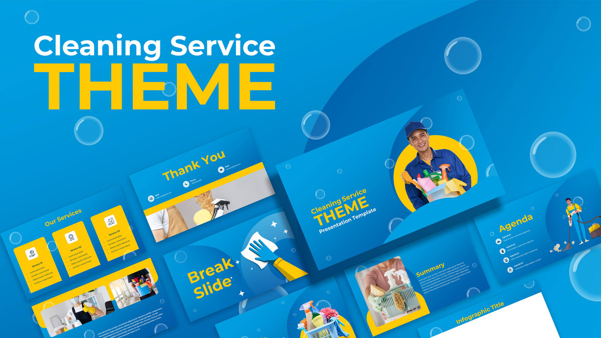 Cleaning Service PowerPoint Theme