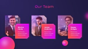 Free Animated Futuristic PowerPoint Template Team