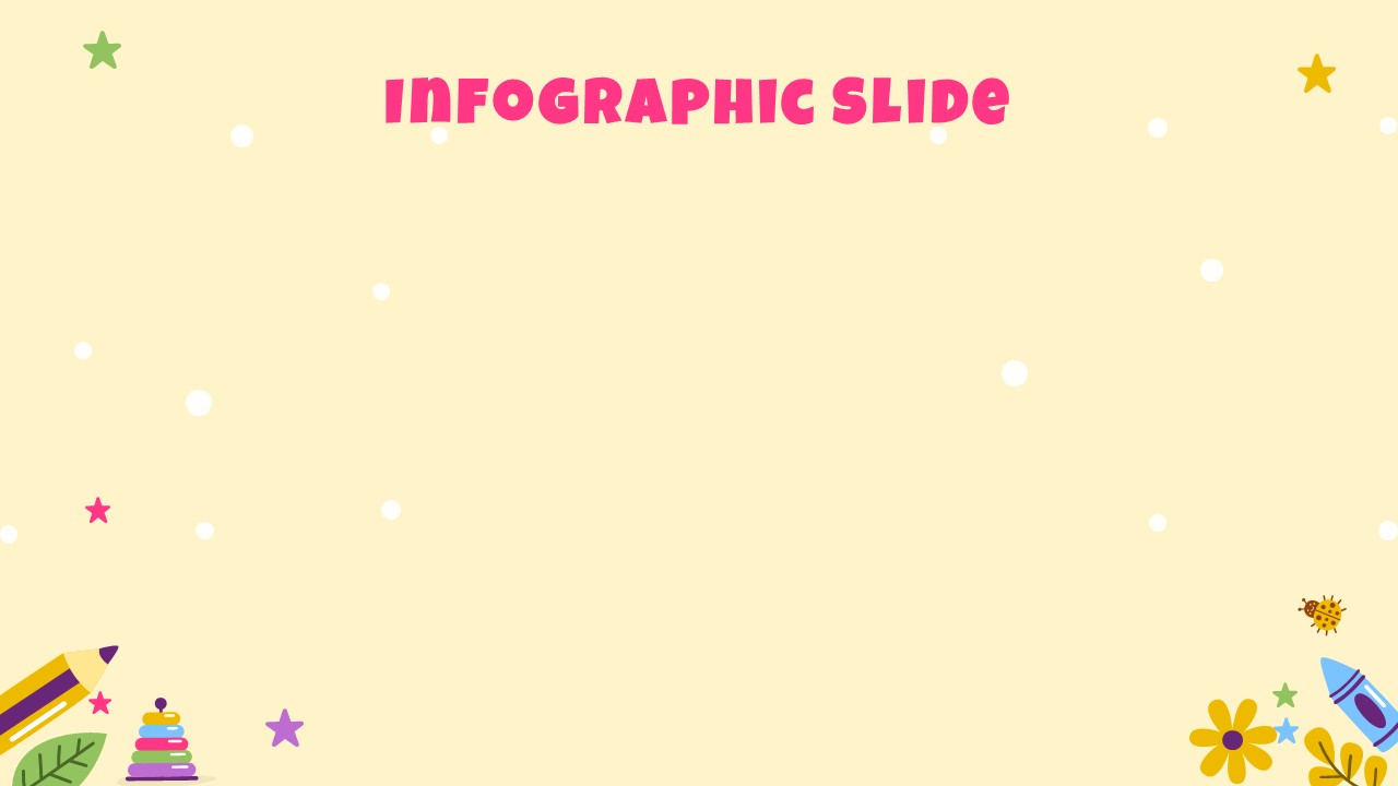 Kindergarten PowerPoint Theme Infographic Slide