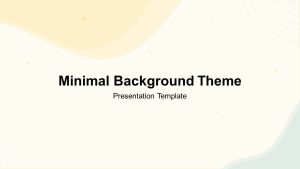 Minimal Background PowerPoint Theme