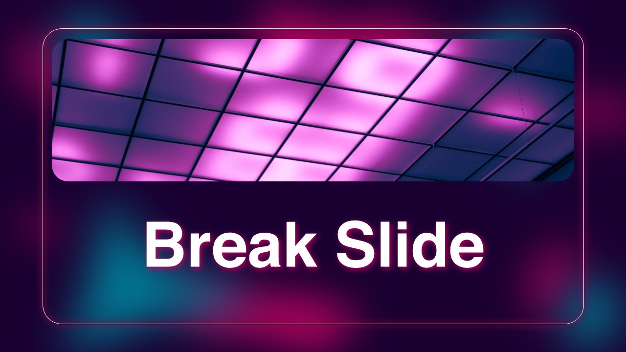 Abstract PPT Theme break slide