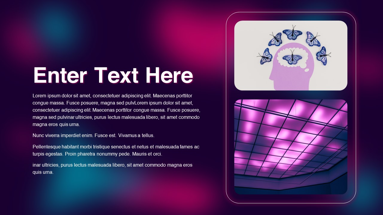 Abstract PPT Theme text