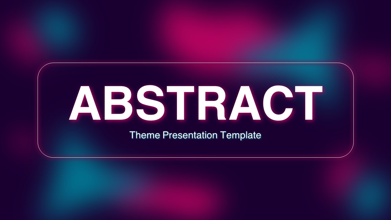 Abstract PPT Theme