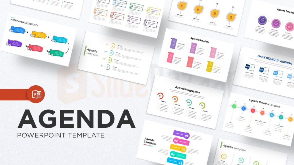 Agenda slide PowerPoint template featured image