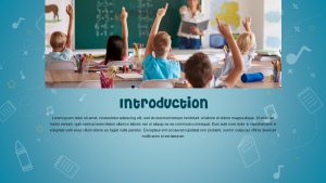 Back To School PowerPoint Theme Introduction Slide