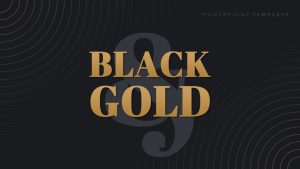 Black and Gold PowerPoint Template Free