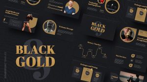 Black and Gold PowerPoint Template Free featured image