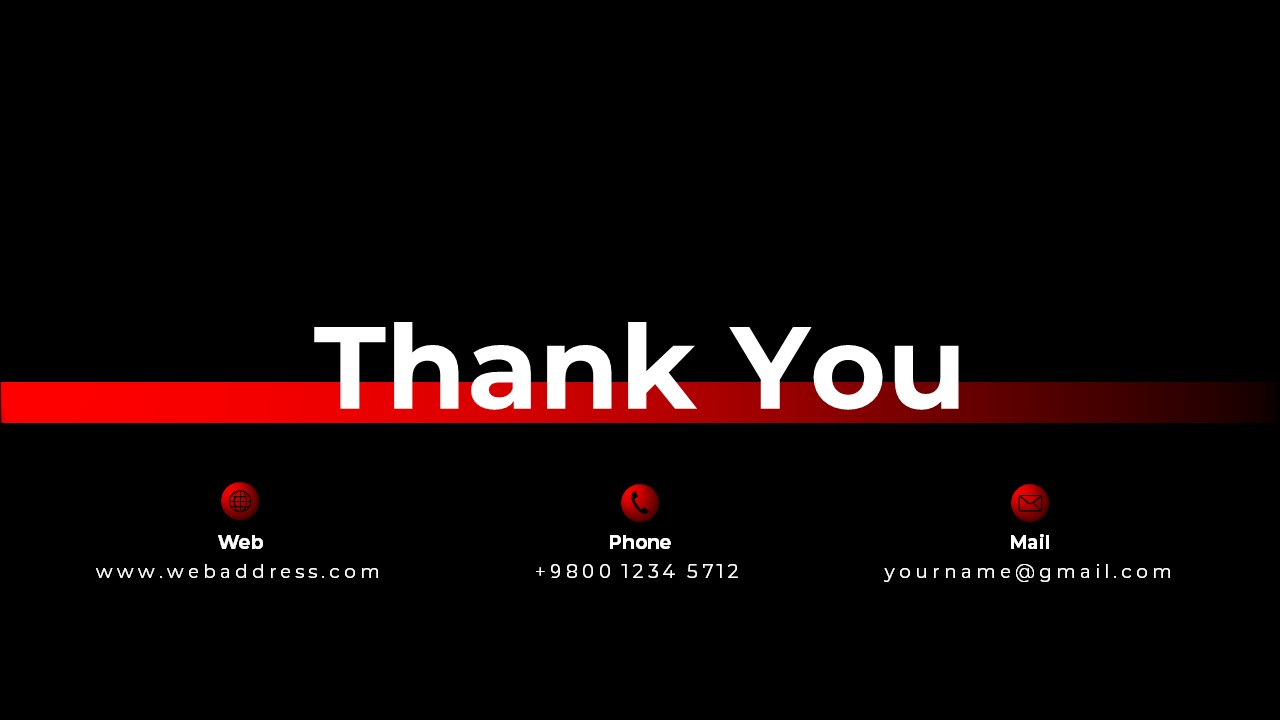 Car PowerPoint Theme thank you