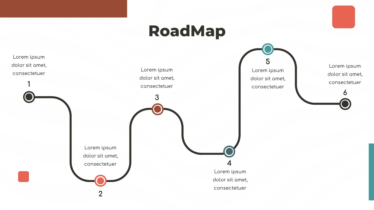 Consulting Pitch Deck PowerPoint Template roadmap