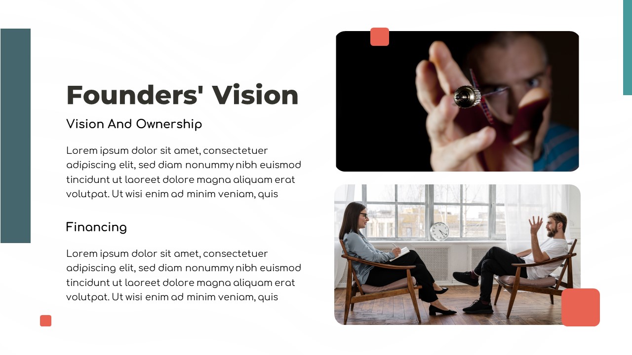 Consulting Pitch Deck PowerPoint Template vision