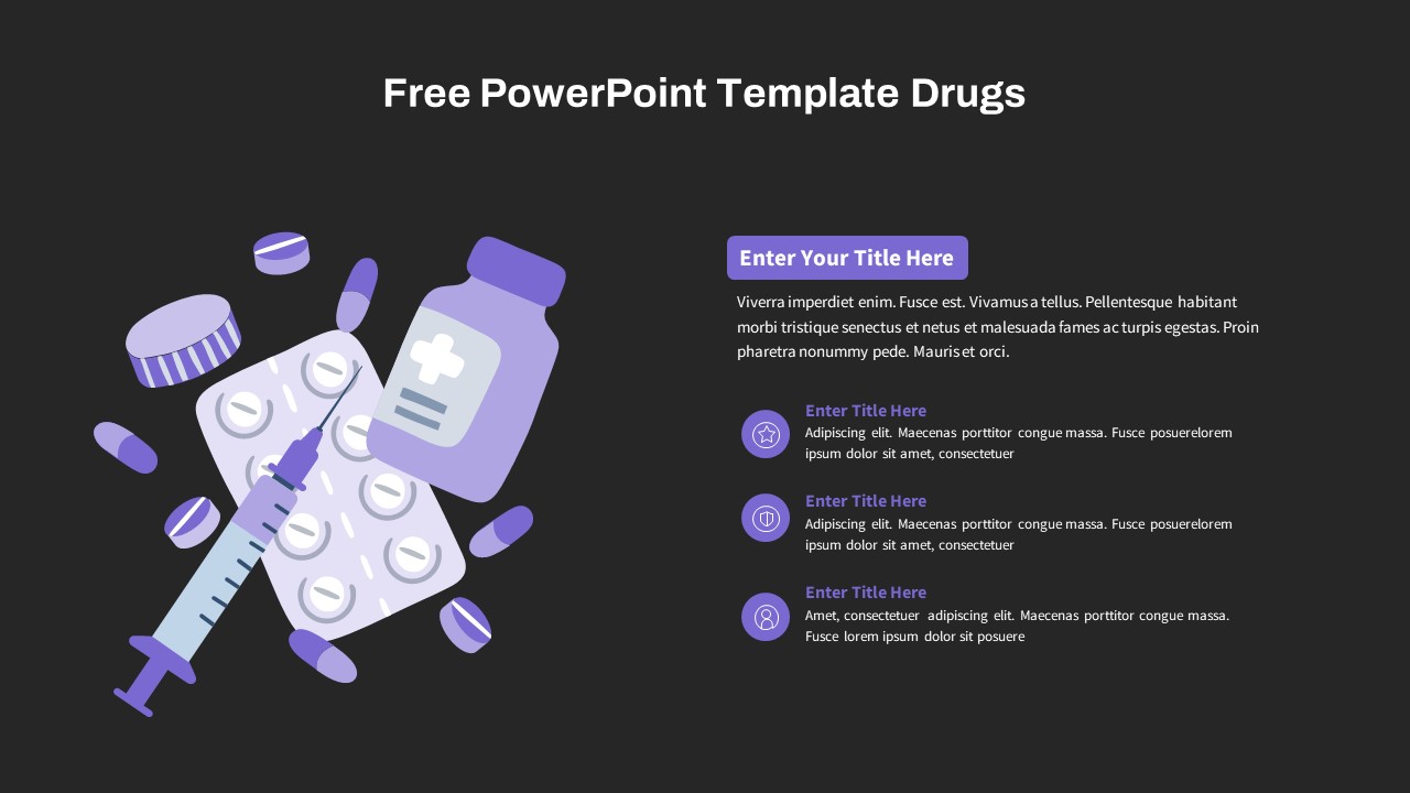 Drugs PowerPoint Template Free - SlideBazaar