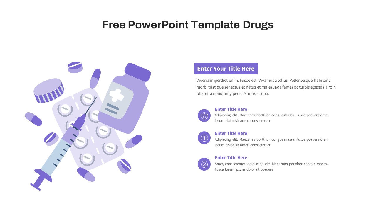 Drugs PowerPoint Template Free - SlideBazaar