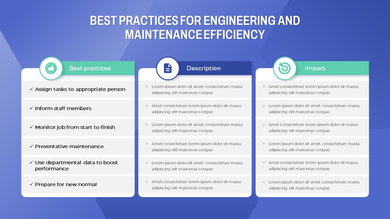 Engineer PowerPoint Template practices