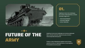 Free Army PowerPoint Template Future Of The Army