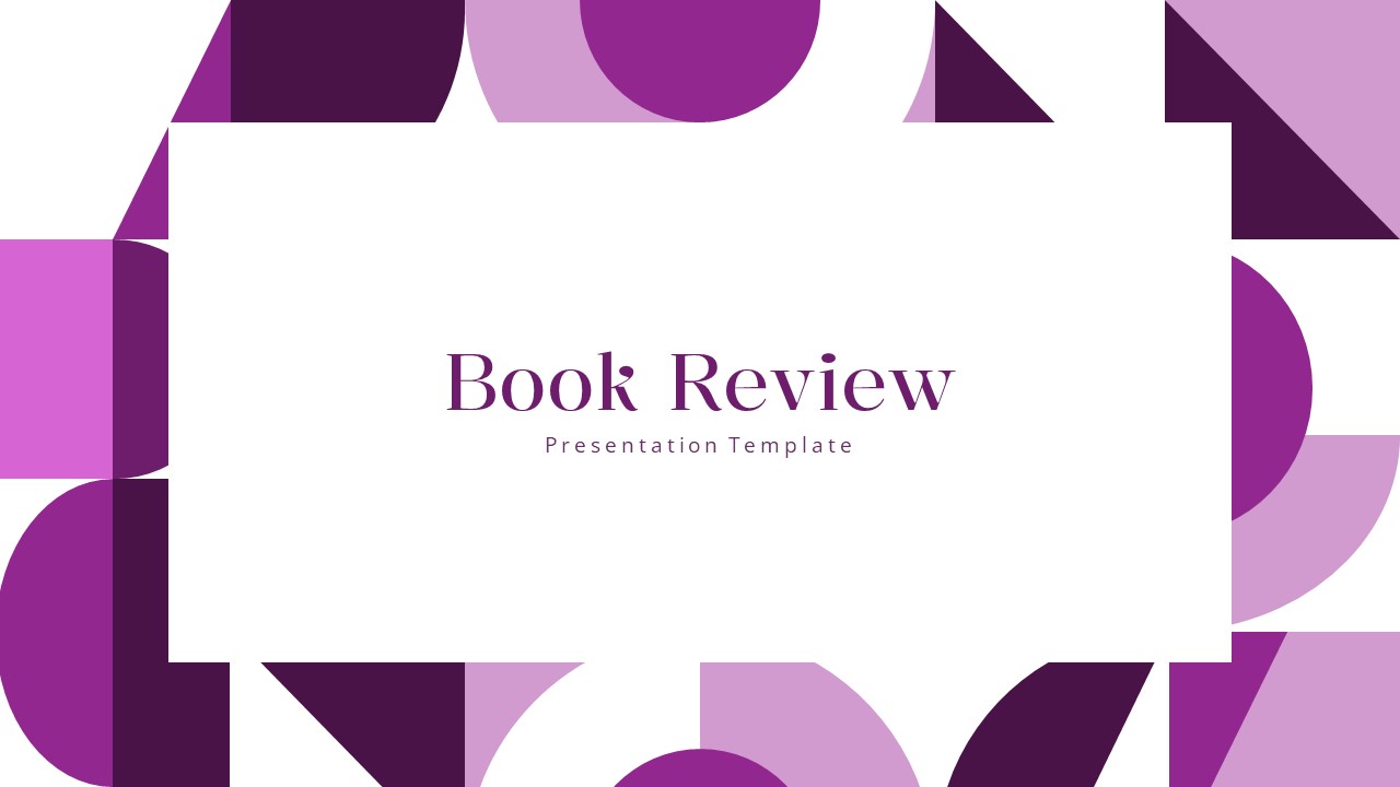 Free Book Review PowerPoint Template