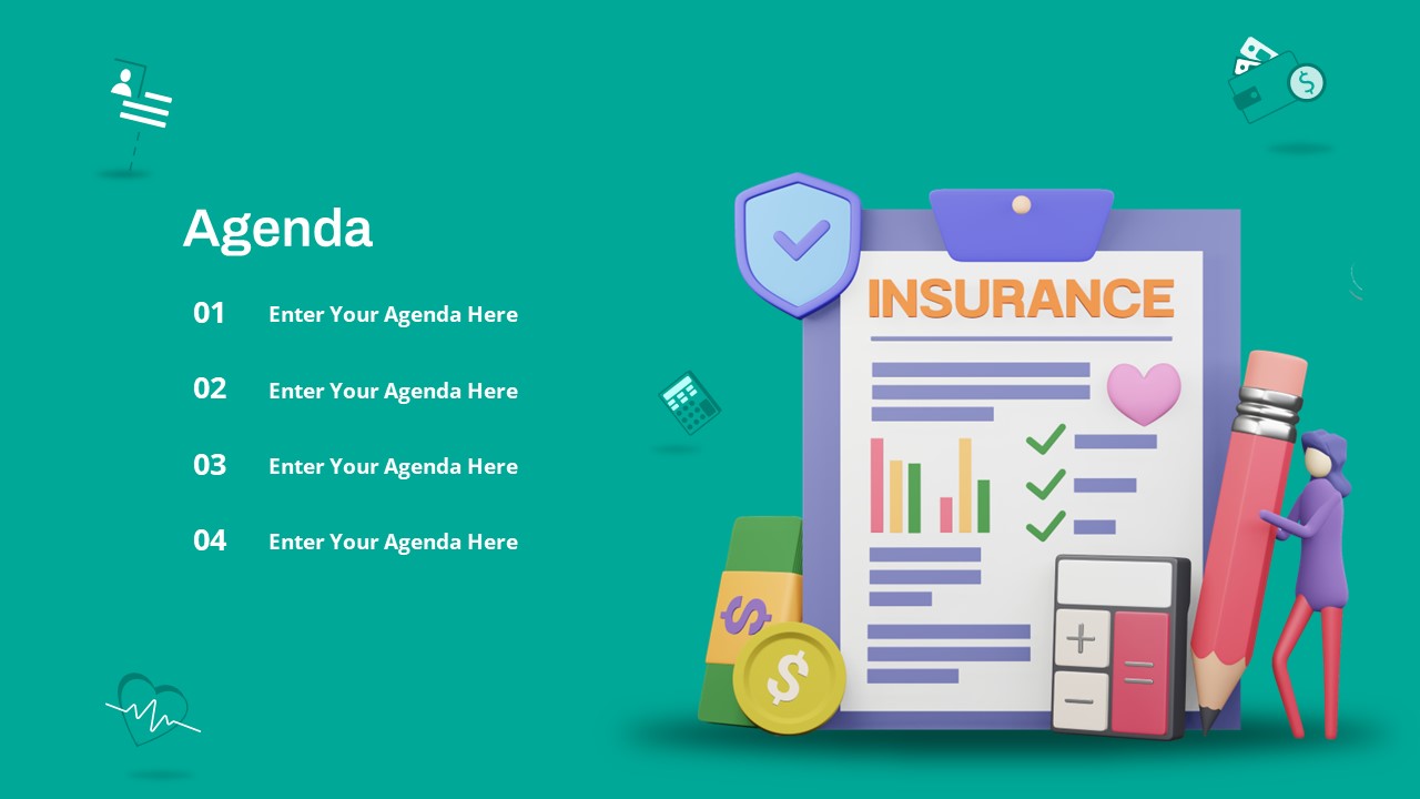 Insurance Consulting PowerPoint Theme agenda