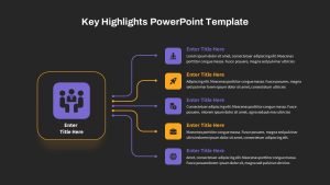 Key Highlights PPT Template Free Slide For Presentations