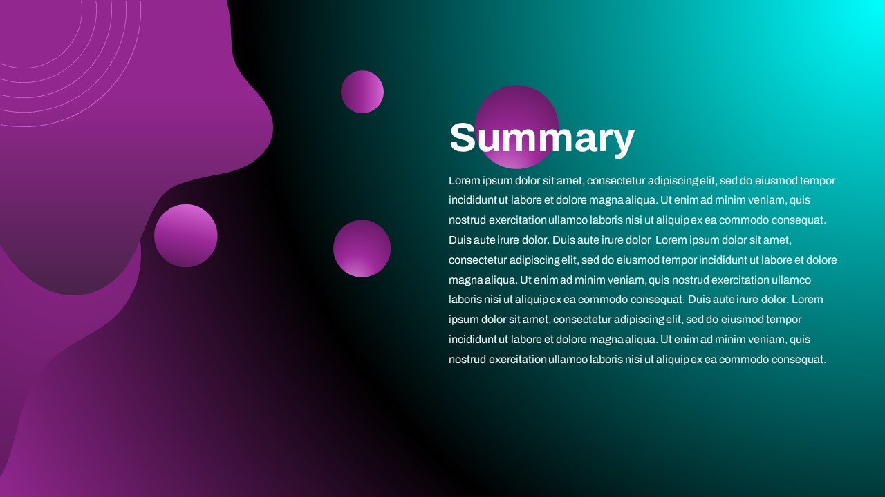 PowerPoint Abstract Theme summary