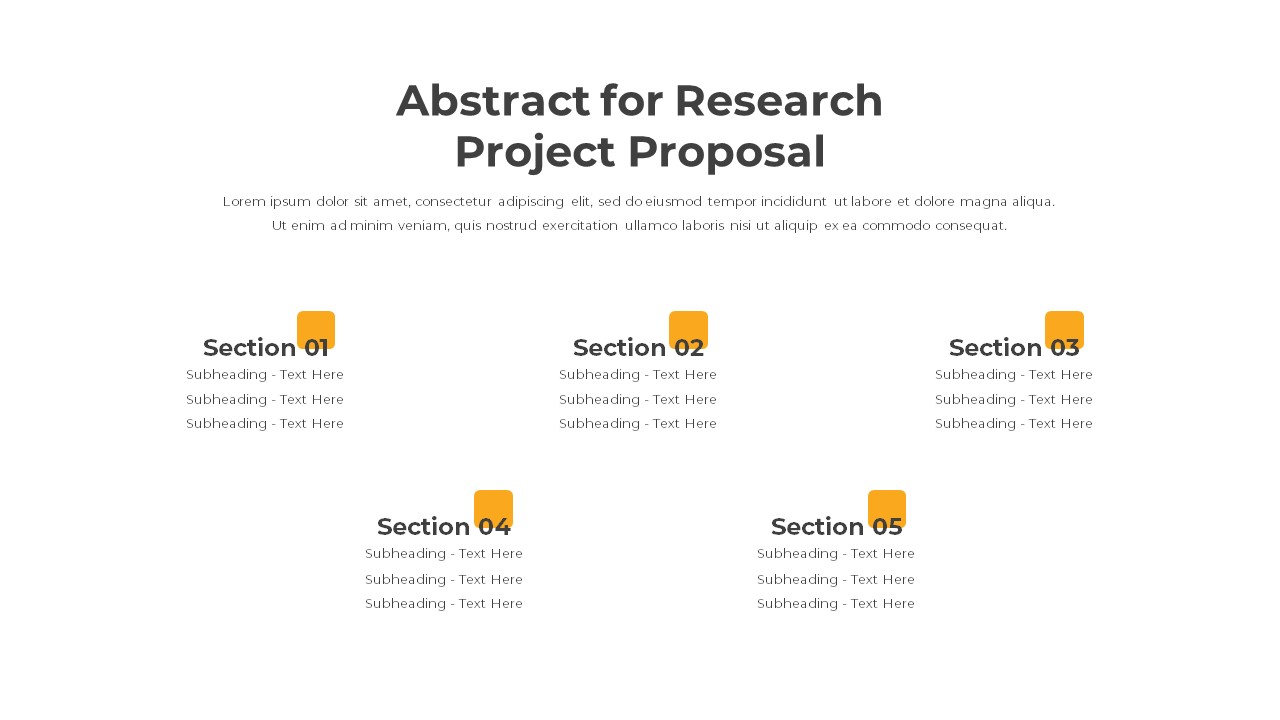 Research Proposal PowerPoint Template Abstract for Research Project Proposal