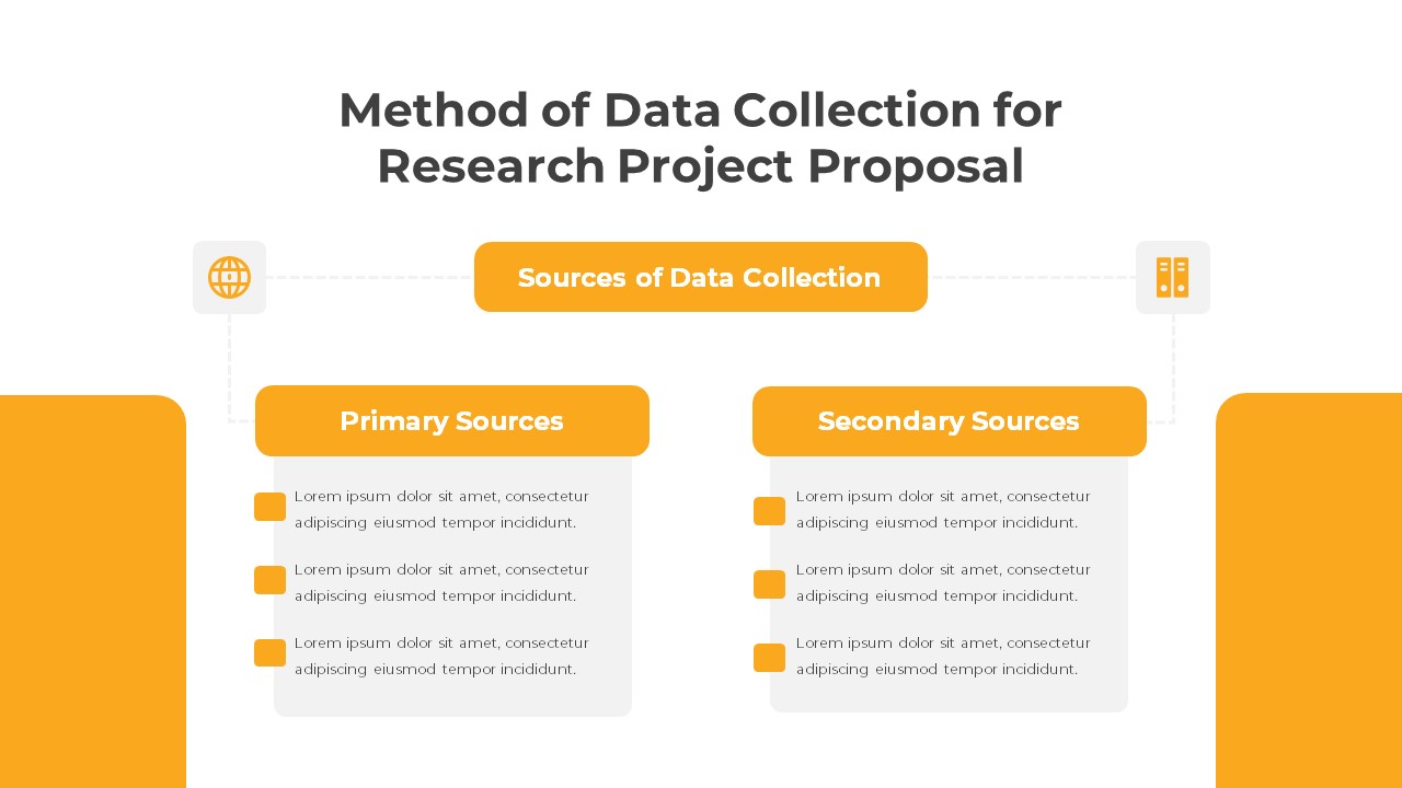 Research Proposal PowerPoint Template Data Collection for for Research Project Proposal