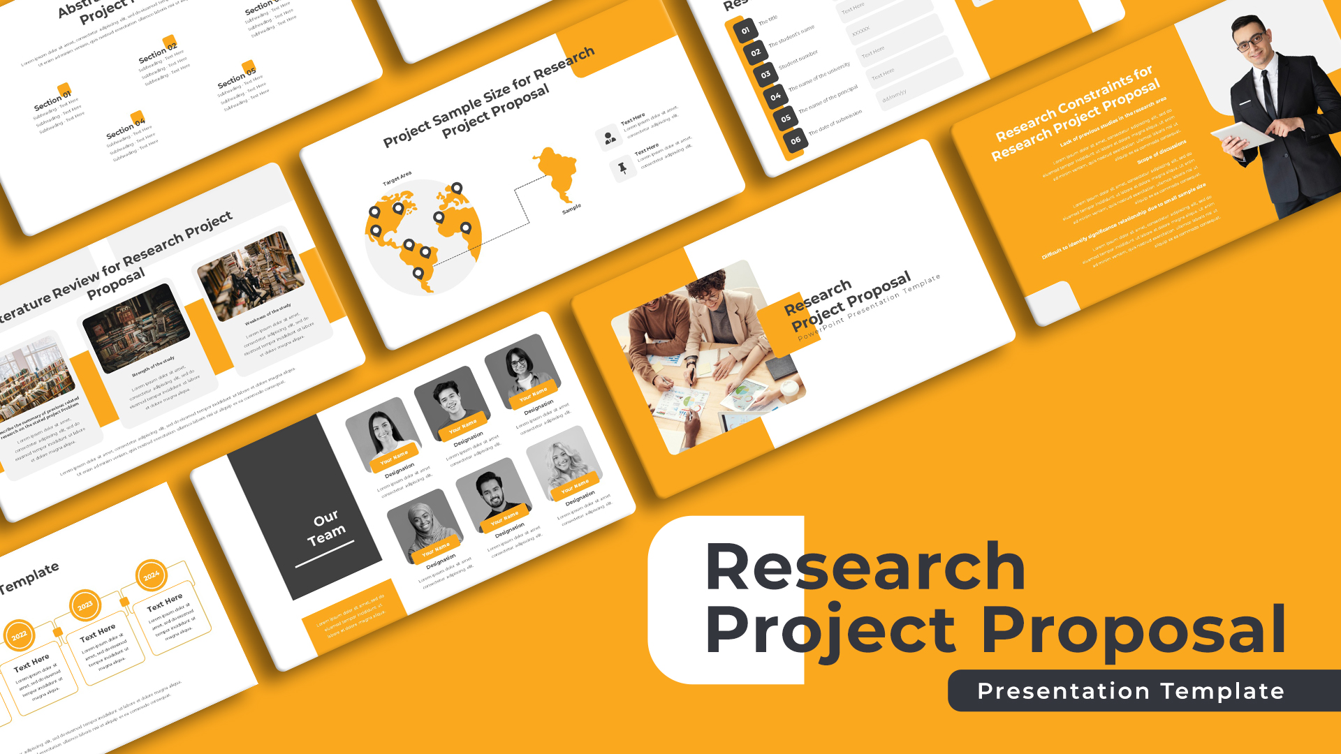 Research Proposal PowerPoint Template Featured Image