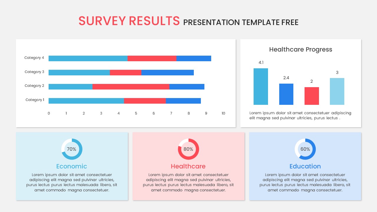 Survey Results Template Infographic PowerPoint Google Slides