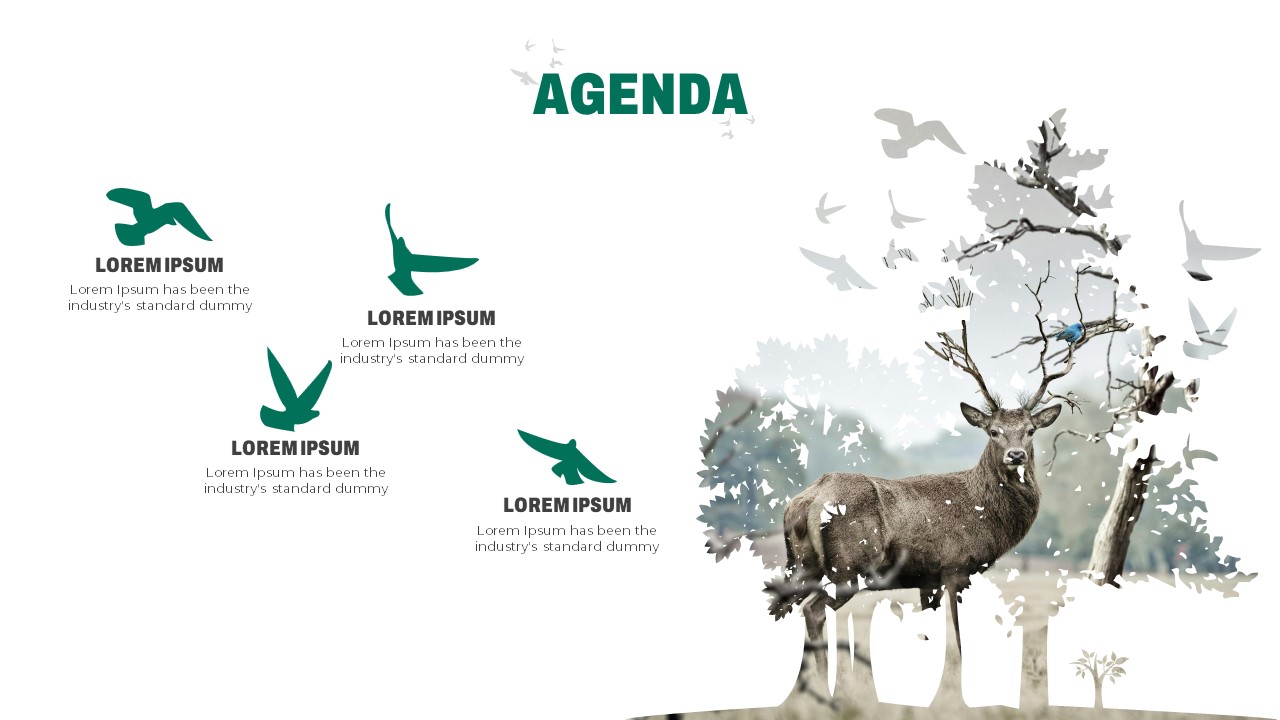 Wildlife PowerPoint Theme agenda