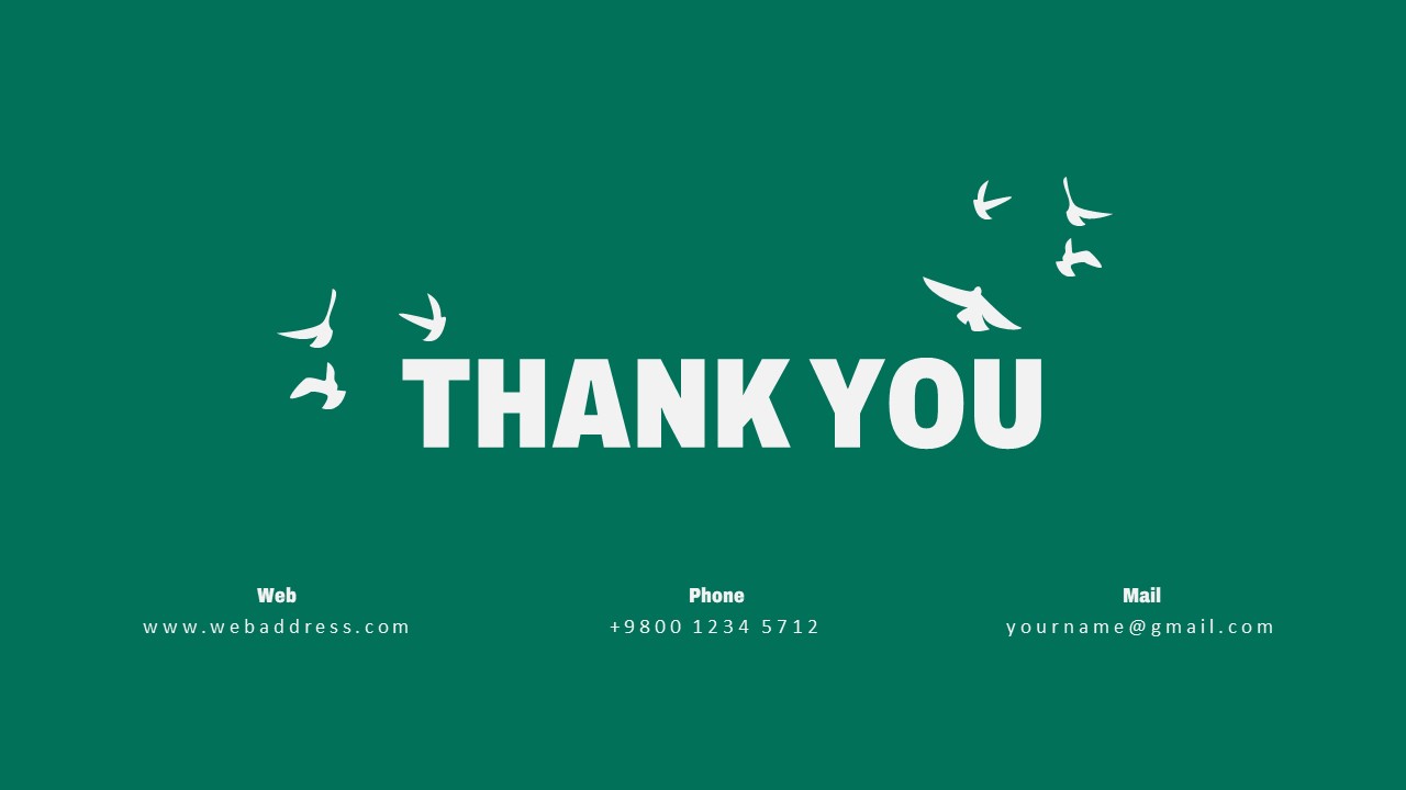 Wildlife PowerPoint Theme thank you