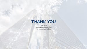 Building PowerPoint Theme thank you