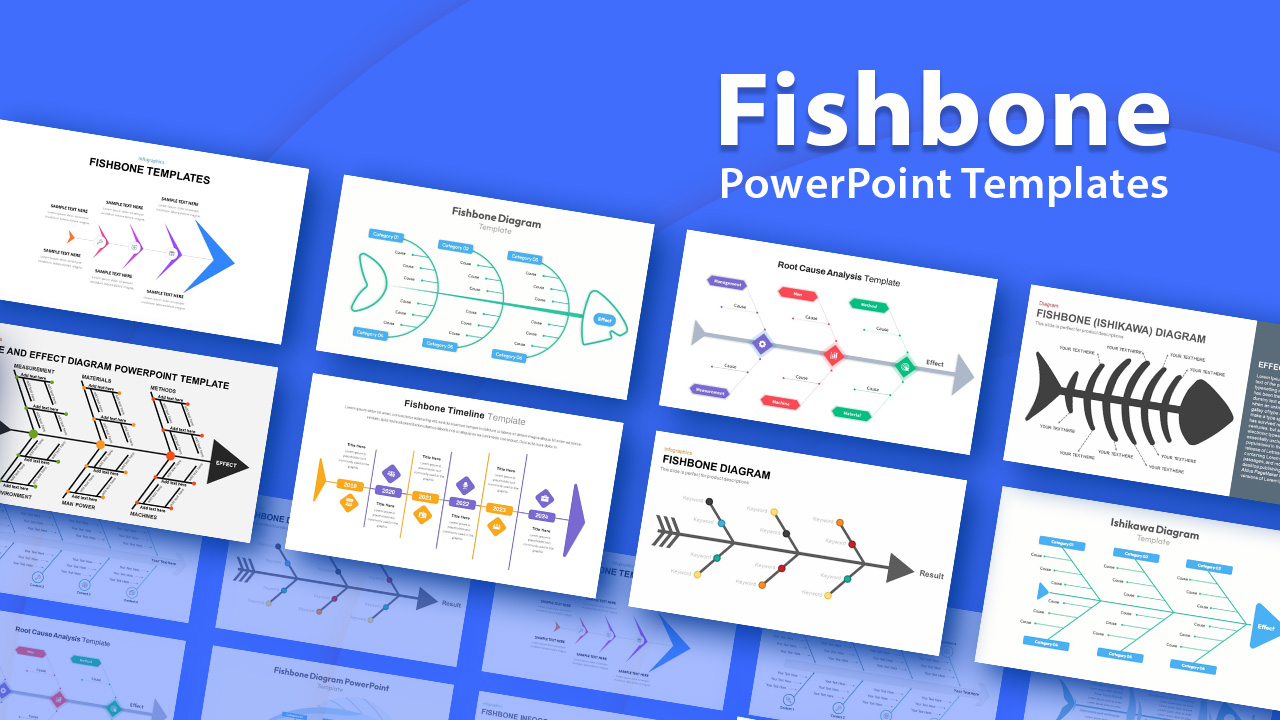 Fishbone Diagram Powerpoint Templates For PPT Presentations