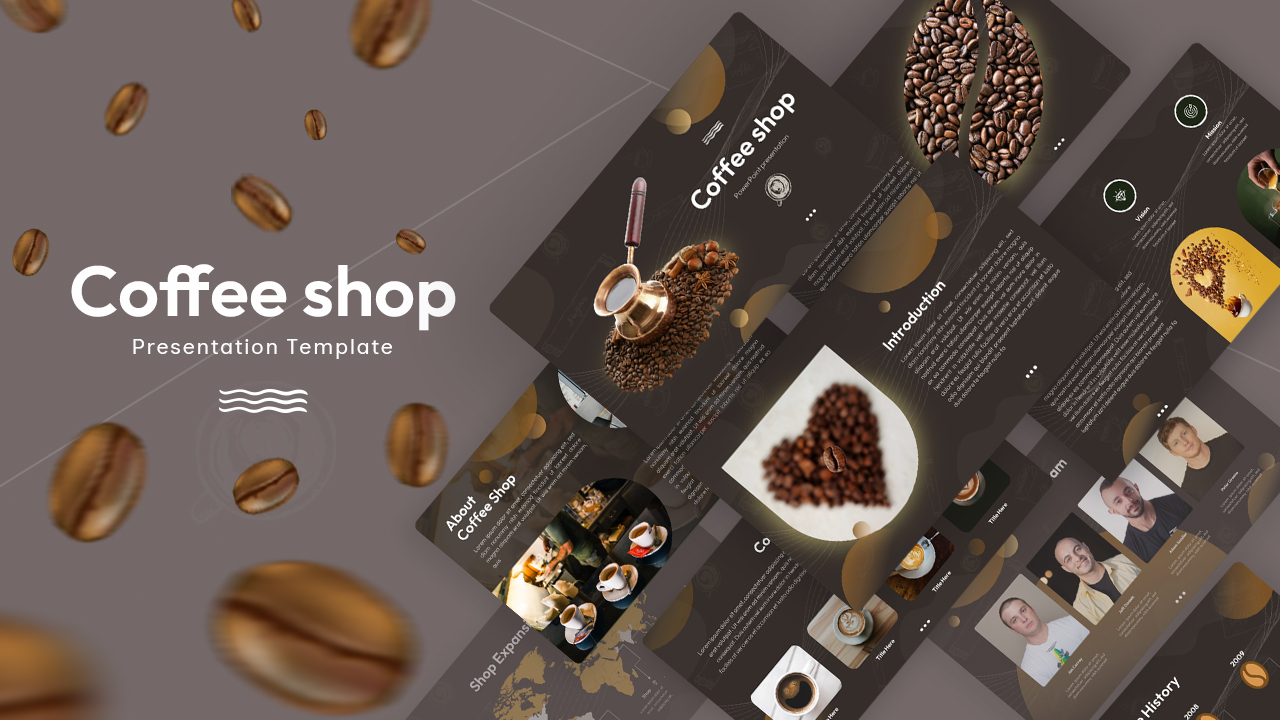 Free Coffee Shop PowerPoint Template featured image