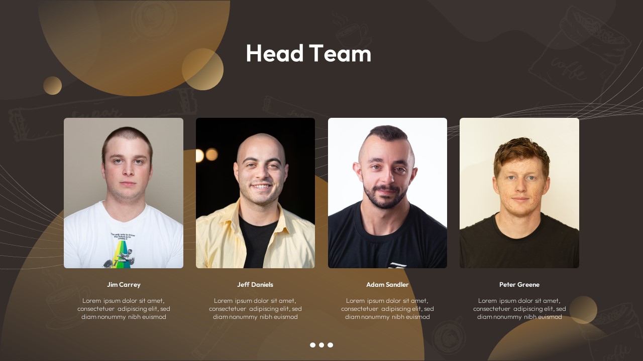 Free Coffee Shop PowerPoint Template team