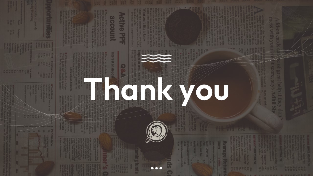 Free Coffee Shop PowerPoint Template thank you