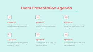 Free Event Planning PowerPoint Template Agenda Presentation