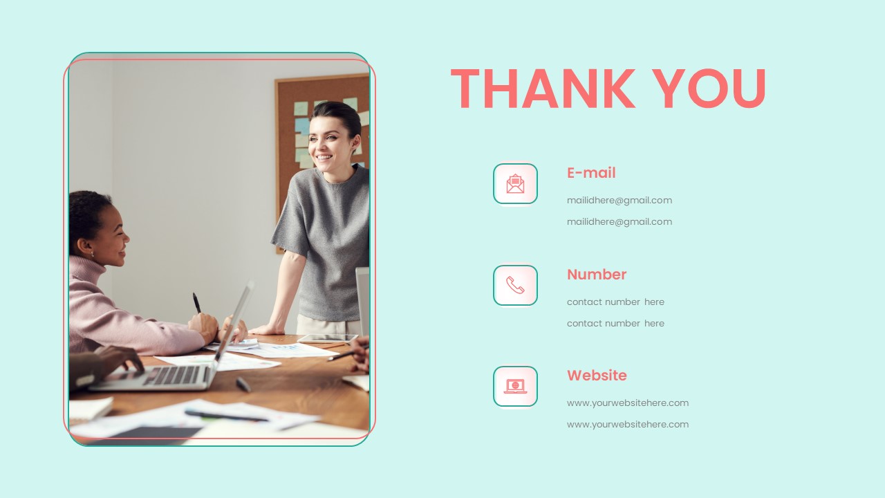 Free Event Planning PowerPoint Template Thankyou Slide