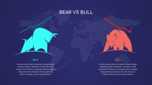 Free Stock Market PowerPoint Template bear versus bull