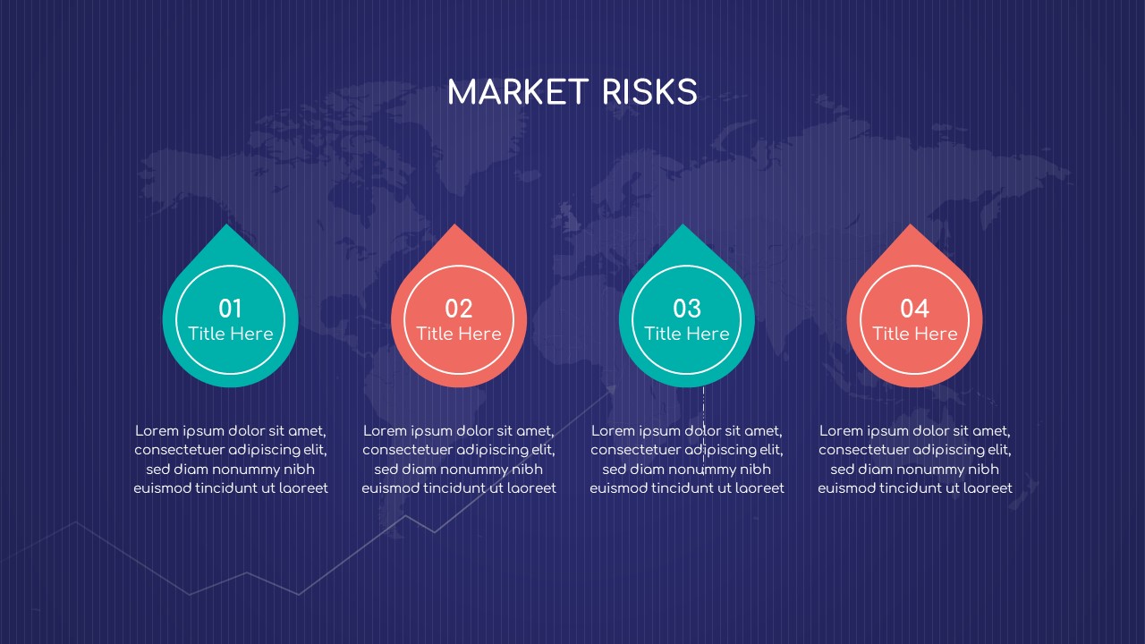 Free Stock Market PowerPoint Template market risks