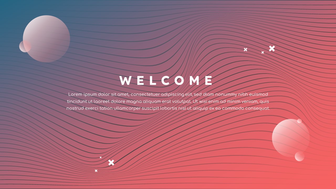 Free Welcome PowerPoint Template mix