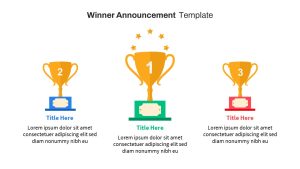 Free Winner Announcement PowerPoint Template featured image