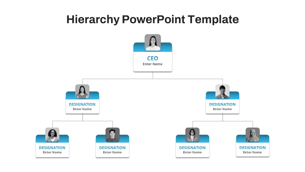 Hierarchy PowerPoint Template Free featured image