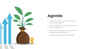 Investment &amp; Finance PowerPoint Theme agenda