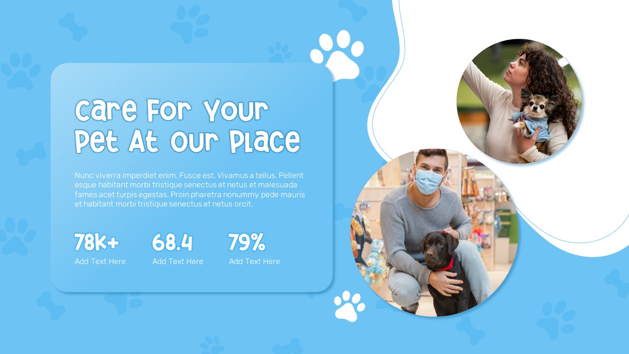 Pet Shop PowerPoint Deck Template Free place