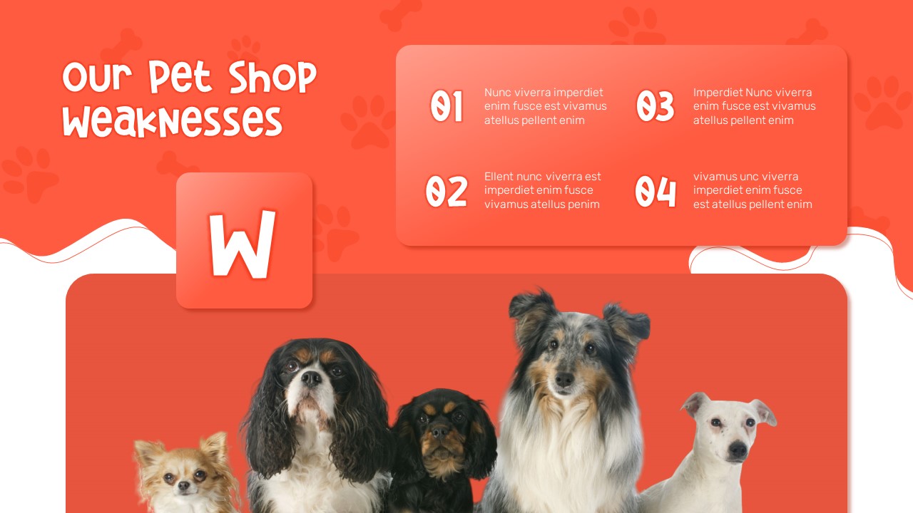 Pet Shop PowerPoint Deck Template Free weakness