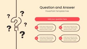 Questions Answers PowerPoint Template Free