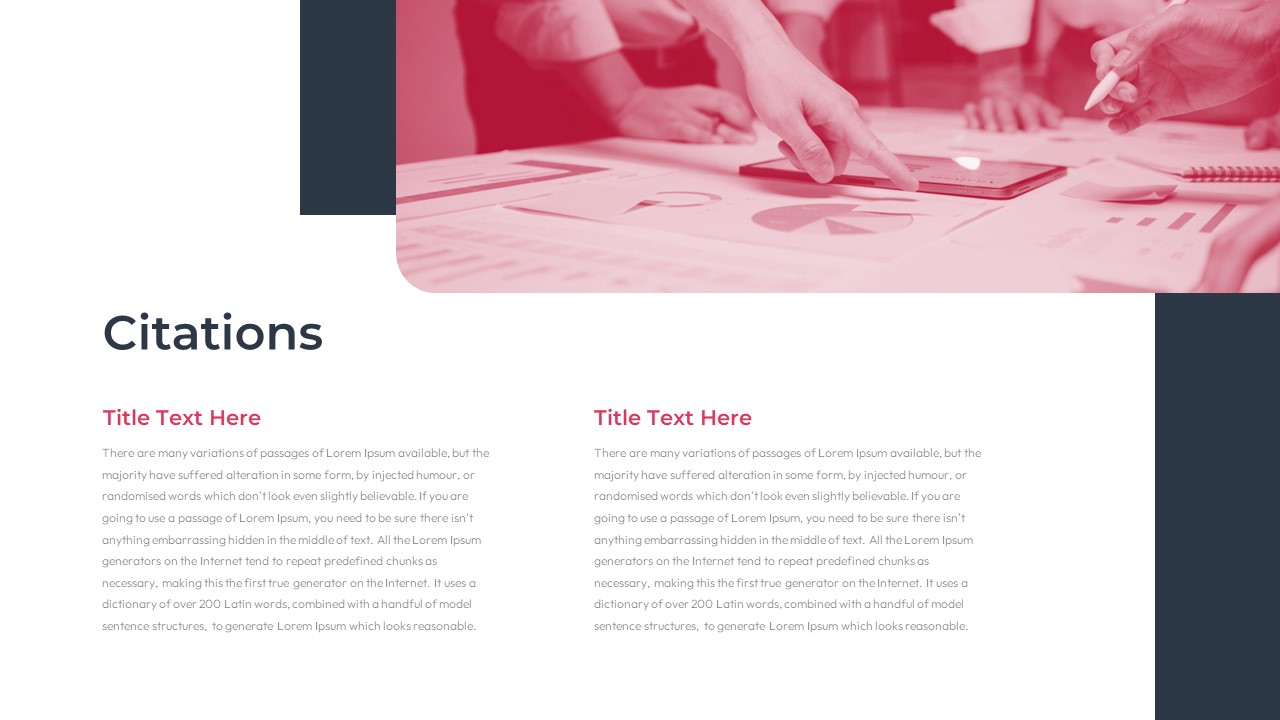Research Presentation PowerPoint Template Free citations