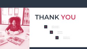 Research Presentation PowerPoint Template Free thank you slide