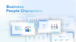 Business People Characters PowerPoint Theme