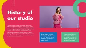 Colorful PowerPoint Deck Template history