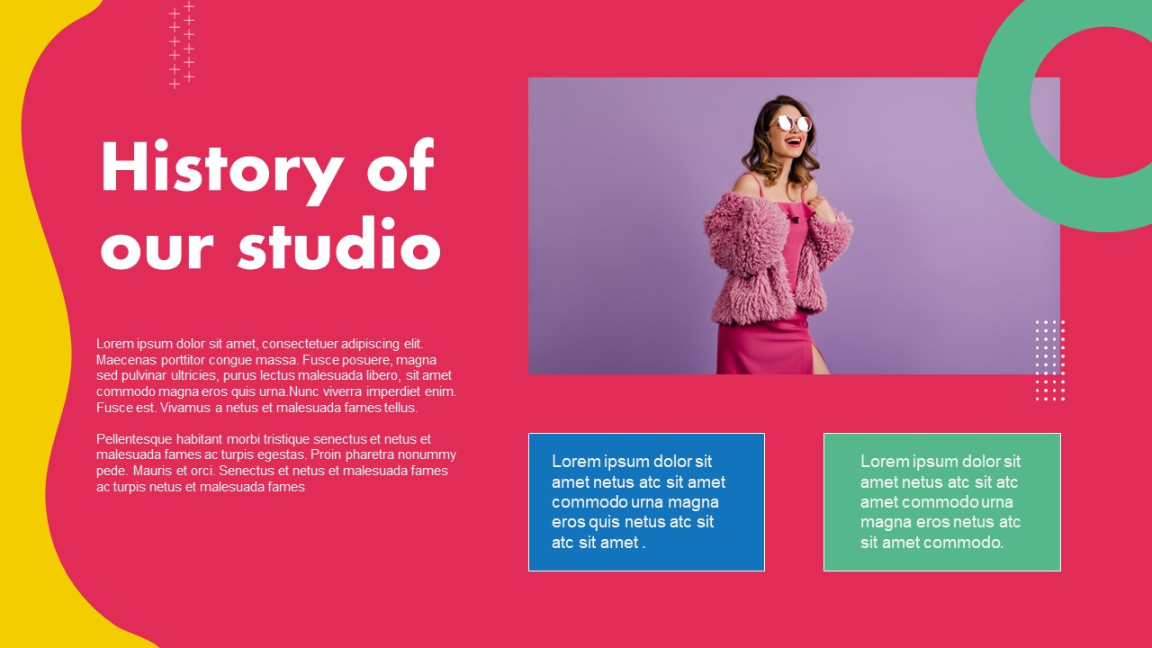 Colorful PowerPoint Deck Template history